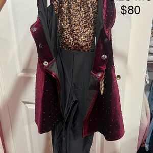 Revolution Burgundy and Black Dancewear